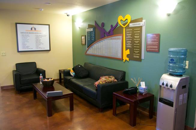A look at the lobby of the William Fry Drop In Center, a center where homeless youth can come to seek assistance, Tuesday Jan. 29, 2013.